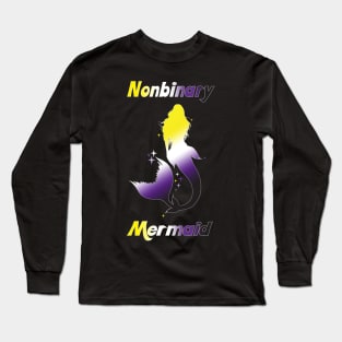 Nonbinary Mermaid Gay Pride Parade Non-Binary Mermaid Long Sleeve T-Shirt